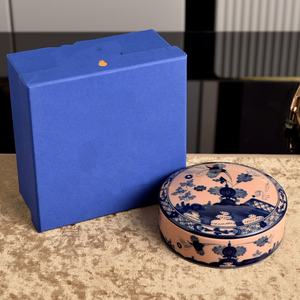 Plato de Cerámica Estilo Americano para Frutas y Aperitivos, Plato Vaporizable con Tapa Desmontable, Caja de Dulces de Alta Gama para la Vuelta al Cole - Product Image 4