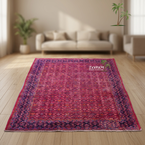 One of the Kind Qom Wool Medallion Rug 12'3 X 9' Hand Knotted Traditional Floral Design - Product Image 3