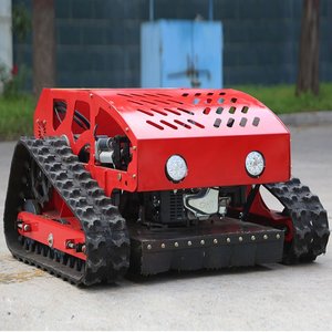 Tondeuse à gazon sur chenilles télécommandée compacte, très vendue, pour petits pelouses, utilisée sur les bords de routes et les pentes pour la tonte des terrains vagues - Product Image 4