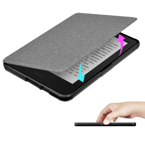 Funda de cuero con correa de mano inferior de TPU suave de grano de tela para <span class=keywords><strong>Kobo</strong></span> <span class=keywords><strong>Clara</strong></span> <span class=keywords><strong>HD</strong></span> y Tolino Shine 3 - Product Image 4