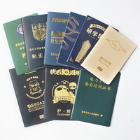 Impression personnalisée de passeports de voyage en papier de dessin animé, service de vente en gros, passeport de jeu personnalisé pour enfants