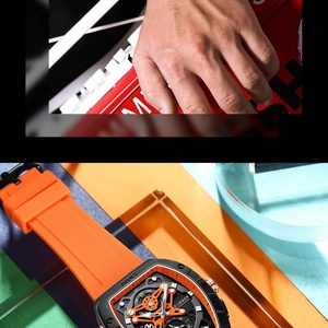 Curren 8443 Men's Calendar <b>Watch</b> Tape Quartz Six Pin <b>Watch</b> Sports Men's <b>Watch</b> - Product Image 5