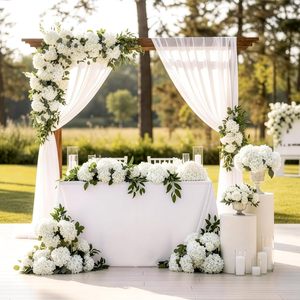 Auihiay <span class=keywords><strong>64</strong></span> Piezas de Cabezas de Flores de Hortensia Artificiales con Tallos para Bodas, Baby Showers, Fiestas, Decoración del Hogar y Jardín - Product Image 6