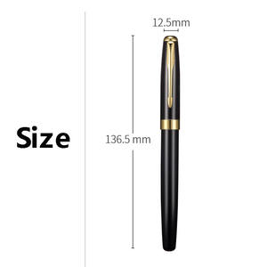 Stylo à bille en acier inoxydable de haute qualité avec design personnalisé, nouvelle encre bleue, largeur d'écriture 0,5 mm - Product Image 1