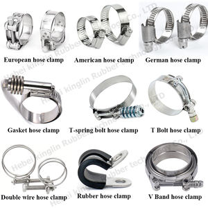 Kinglin Einstellbare 21-38mm 27-51mm Rohrs chelle Schnecken getriebe 201 304 Edelstahl Amerikanische Schlauchs chellen - Product Image 3