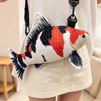 Sac à dos personnalisé OEM/ODM, nouvelle arrivée, mignon, en forme de poisson, cadeau de la Saint-Valentin, sacs à dos pour enfants, sacs à dos en peluche, sacs à dos personnalisés