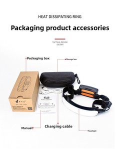 <span class=keywords><strong>Lampe</strong></span> <span class=keywords><strong>frontale</strong></span> LED <span class=keywords><strong>rechargeable</strong></span> avec capteur de mouvement à faisceau large de 230°, faisceau réglable, étanche IP44, batterie 5000 mAh pour le camping et la course à pied - Product Image 6