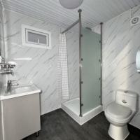 Salle de bain mobile extensible de haute qualité, toilettes préfabriquées portables avec douche pour maison et appartement, fabriquées en panneaux sandwich