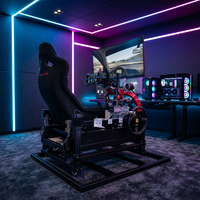Système de simulation de course professionnel avec volant et plateforme de mouvement, console de simulation de course pour salle de jeux