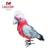 Figurine de toucan en fer coloré peinte à la main, en métal soudé, artisanale, animaux africains tropicaux, décoration d'intérieur 3D LEADER