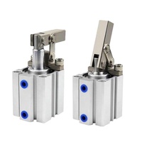 ALC JGL Serie Pneumatischer Hebelklemmzylinder, Doppeltwirkender Druckluft-Klemmzylinder Bohrung 25 32 40 50 63mm für Vorrichtungen