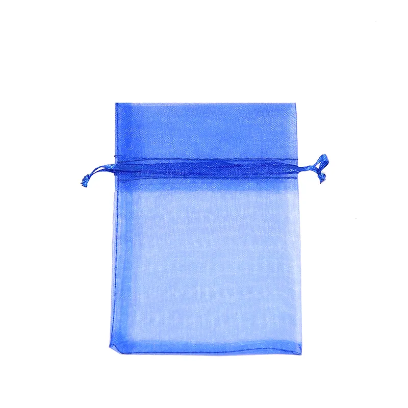 ถุงผ้าโปร่งบางสำหรับงานแต่งงานขนาด9x12ถุงผ้าโปร่งบางยาวมีเชือกรูด