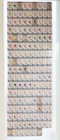 Kit de collection de pièces de monnaie en métal à thème, version chinoise simplifiée, incluant un aimant de réfrigérateur et une boîte surprise avec un adorable personnage