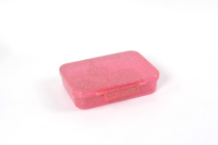 Boîte à lunch mignonne et scintillante à 4 compartiments, 100 % sans BPA, étanche, avec couvercle en plastique pour enfants