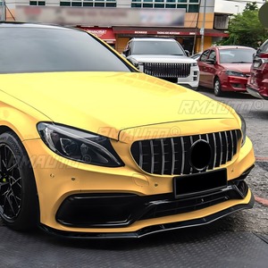 For Benz C-Class W205 S205 C63 2015-2022 Exterior Accessories Car Front Bumper Lip <b>Splitter</b> Diffuser Spoiler Chin Body Kit - Product Image 3