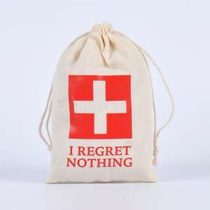 Bolsas de Regalo Personalizadas con Logotipo para Invitados de Boda, Kit para la <span class=keywords><strong>Resaca</strong></span>, de Algodón y Lino de Alta Calidad - Product Image 4