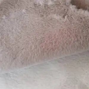 400gsm * 150cm Hersteller Backed Kunst pelz Polyester Wildleder Bonding Sherpa Fleece Stoff für Wintermantel/Stiefel Pelz stoff