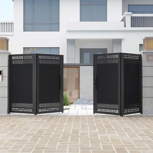 Portes principales pliantes en métal motorisées modernes Porte d'allée automatique en aluminium de haute qualité pour la maison Villa - Product Image 3