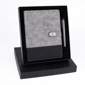 Custom Print Premium PU Leather Cover Notebook <b>A4</b> A5 A6 Journal Diary Sales Promotion Pen Gift Notebook Set - Product Image 2