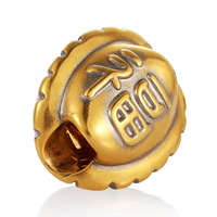 Nouvellement conçu 0.85g solide 24k or électrique ruthénium artisanat écaille de tortue perlée richesse bracelet accessoires