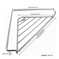 Étagère de rangement triangulaire de cuisine sur mesure en acier inoxydable 304, égouttoir multifonctionnel pour évier