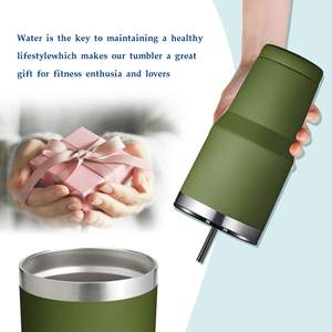 Vaso Térmico de Acero Inoxidable de Doble Pared para Oficina, Viajes, Café y <span class=keywords><strong>Vino</strong></span>, con Pajita y Logotipo Personalizado, Venta al por Mayor - Product Image 6