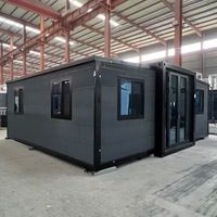 Maisons préfabriquées modulaires en conteneurs maritimes de 40 pieds, mobiles, prêtes à vivre, 5 chambres