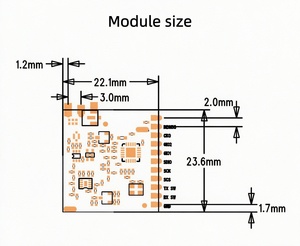 Module émetteur vidéo FPV 2,4 GHz à faible consommation 11 broches pour drone, liaison de données vidéo pour caméra de sécurité UAV - Product Image 3