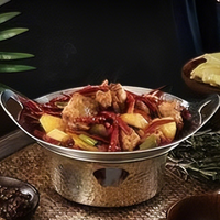 Chauffe-plats de luxe en or pour restaurant, hôtel, buffet, chauffe-plats pour aliments