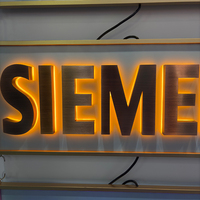 Lettres en relief 3D rétroéclairées par LED en acrylique pour la publicité intérieure/extérieure, utilisation dans les centres commerciaux et les parcs