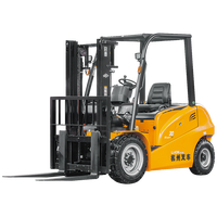 Forklift listrik 2.5 Ton HangCha dengan baterai Lithium untuk kemampuan adaptasi wisata luar ruangan & dalam ruangan untuk trotoar luar ruangan