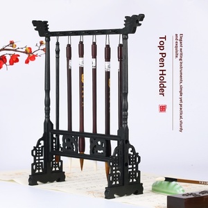 Support de stylo en plastique en forme d'aile de poulet chinoise en gros, 34x37x25, support amovible <span class=keywords><strong>pour</strong></span> pinceaux de calligraphie, rangement de bureau <span class=keywords><strong>pour</strong></span> papeterie - Product Image 1