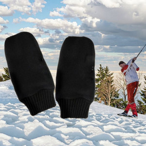 Gants <span class=keywords><strong>de</strong></span> golf chauds et coupe-vent d'hiver pour hommes et femmes Sports <span class=keywords><strong>de</strong></span> plein air Gants à manches d'hiver en double polaire pour les golfeurs - Product Image 1