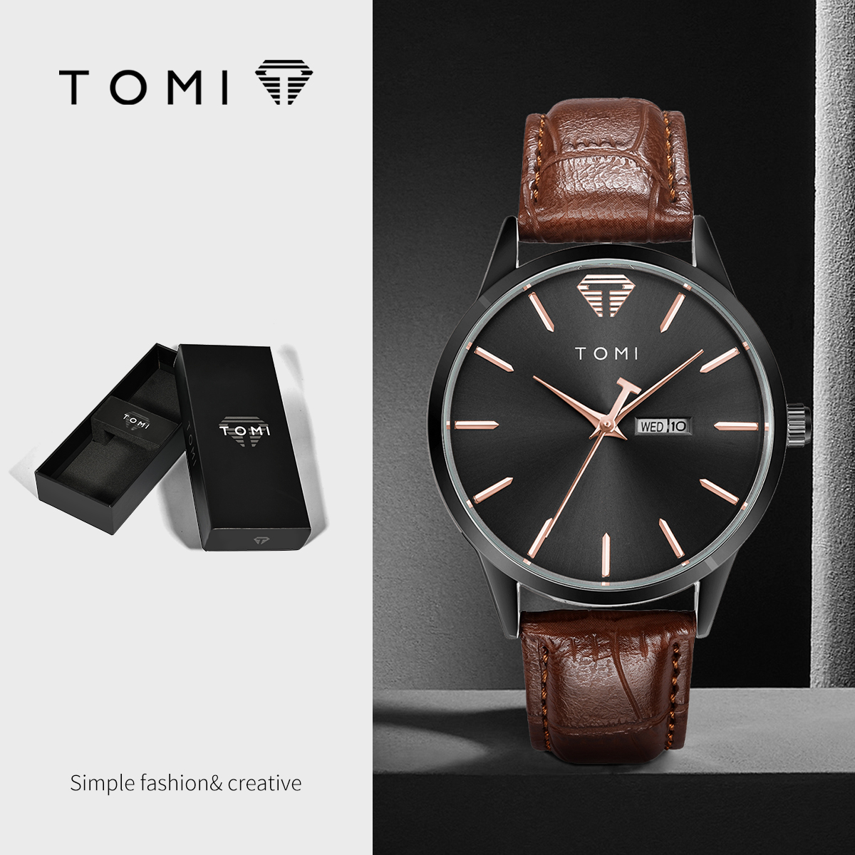 T045-2 Brown Black