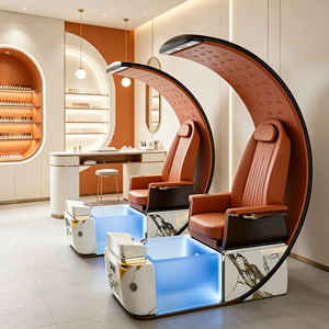 Fauteuil de pédicure et de manucure professionnel de luxe moderne, avec massage des pieds et spa électrique pour salon de beauté - Product Image 1