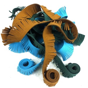 Gland en cuir synthétique microfibre daim pour vêtements sacs à main écharpes chaussures rideaux fausse <span class=keywords><strong>frange</strong></span> en cuir pour touche décorative - Product Image 5