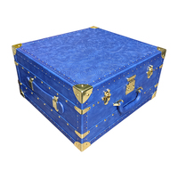 Boîte Cadeau en Bois Vintage avec Coins Renforcés, Boîte de Rangement Durable pour Assortiment de Noix et Usage Domestique