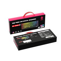 Clavier mécanique 64 touches 60% avec échange à chaud, Type-C, petit clavier mécanique filaire pour jeux