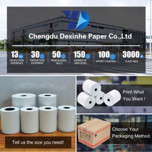 Papier pour caisse enregistreuse promotionnel 57X50mm, rouleau de papier thermique pour caisse enregistreuse ATM POS - Product Image 6
