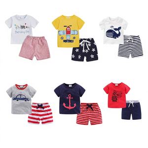 Vêtements pour enfants en gros directement de l'usine, ensembles de t-shirts en coton, tailles mixtes, tous genres, liquidation, prix bas - Product Image 1