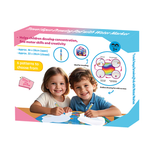 携帯型落書きドローイングパッド子供用クリエイティブ栽培ナギックドロートイ漫画アルファベットスタイル水キャンバス絵画ペン付き - Product Image 3