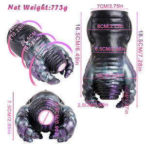 GEEBA استمناء ذكر محاكاة القضيب ثعبان حفرة عميقة الاستمناء الفم دمية الجنس سيليكون السمور المهبل الاستمناء كأس - Product Image 3