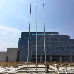 DAWN Pabrik Penjualan Langsung 6M 8M 12M Tiang Bendera Komersial Aluminium Tiang Bendera Nasional Luar Ruangan Baja