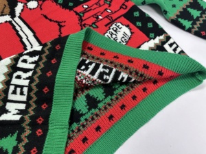 Tùy Chỉnh Mô Hình Jacquard Giáng Sinh Dệt Kim Jumper Unisex Xấu Xí Giáng Sinh Áo Len Miễn Phí Kích Thước Cardigan Cho Mùa Đông - Product Image 4