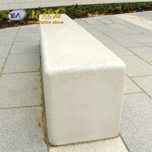 Nuevos Materiales de Construcción de Piedra, Banco de Hormigón para Interiores y Exteriores, Asientos para Parques y Plazas, Gris, Duradero e Impermeable - Product Image 2