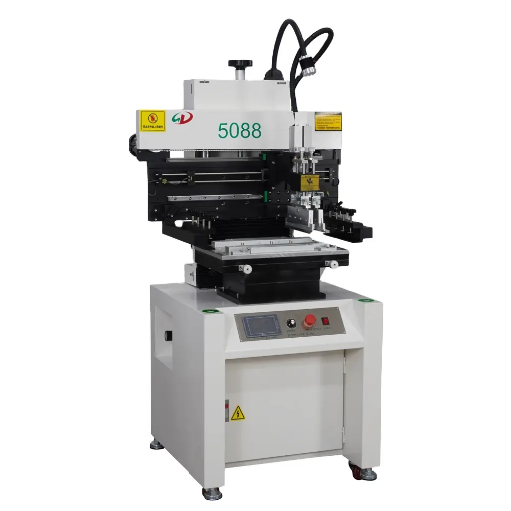 अर्द्ध ऑटो श्रीमती स्टैंसिल प्रिंटर एलईडी/पीसीबी स्वचालित स्क्रीन प्रिंटिंग मशीन/मिलाप पेस्ट मुद्रण मशीन