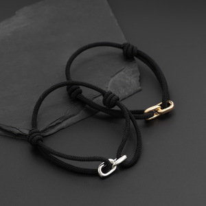 กำไลข้อมือโบลด์ริงส์ bivi ทำจากเชือกโลหะสองรูปวงรีแบบล็อกชั่วนิรันดร์ - Product Image 6