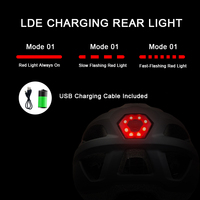 Usine bonne qualité casque de vélo équitation cyclisme avec lentille magnétique LED feu arrière couleur personnalisée sécurité led casque vélo