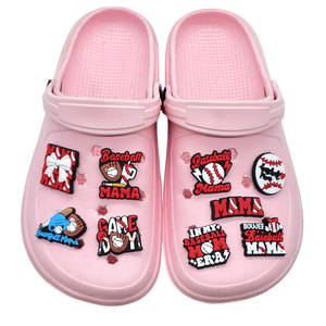 2025 usine en gros mode Baseball chaussures de sport breloques sabots décorations breloques chaussures en caoutchouc accessoires pour breloques en caoutchouc - Product Image 4