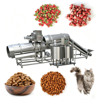 Machine extrudeuse entièrement automatique pour aliments pour animaux de compagnie, ligne de production complète de fabrication d'aliments pour animaux, applicable aux grandes usines d'aliments pour animaux.